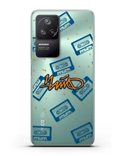 Чехол с иллюстрацией Чайф Кассеты силиконовый для Xiaomi Poco F4