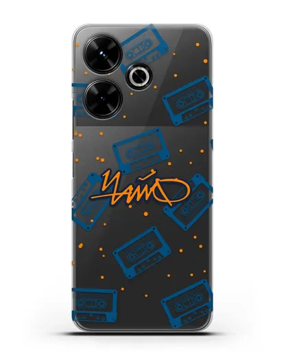 Чехол с иллюстрацией Чайф Кассеты силиконовый для Xiaomi Poco M6