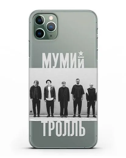 Чехол с фотографией участников группы Мумий Тролль силиконовый для iPhone 11 Pro Max