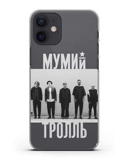 Чехол с фотографией участников группы Мумий Тролль силиконовый для iPhone 12 mini