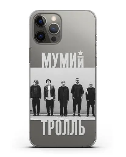 Чехол с фотографией участников группы Мумий Тролль силиконовый для iPhone 12 Pro Max