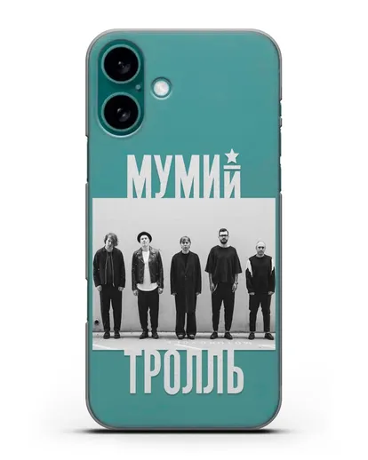 Чехол с фотографией участников группы Мумий Тролль силиконовый для iPhone 16 Plus