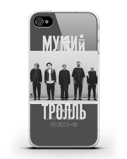 Чехол с фотографией участников группы Мумий Тролль силиконовый для iPhone 4/4s