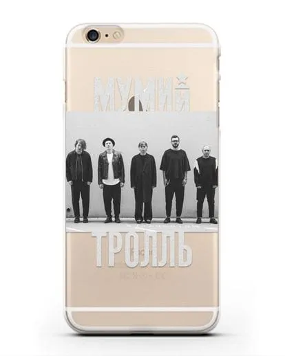 Чехол с фотографией участников группы Мумий Тролль силиконовый для iPhone 6s Plus