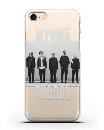 Чехол с фотографией участников группы Мумий Тролль силиконовый для iPhone 8