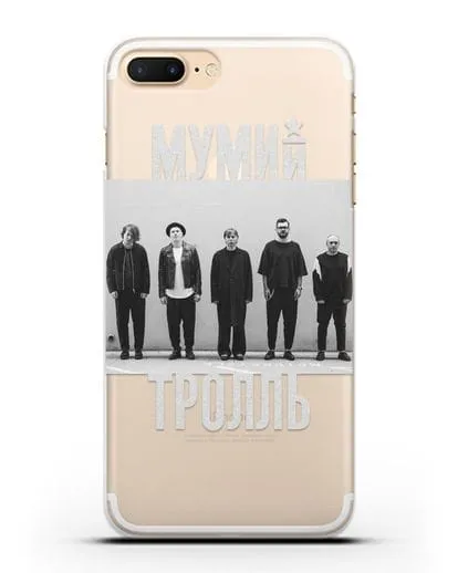 Чехол с фотографией участников группы Мумий Тролль силиконовый для iPhone 7 Plus