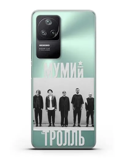 Чехол с фотографией участников группы Мумий Тролль силиконовый для Xiaomi Poco F4