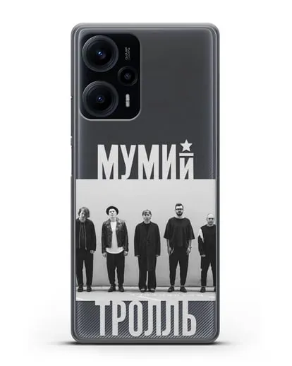 Чехол с фотографией участников группы Мумий Тролль силиконовый для Xiaomi Poco F5