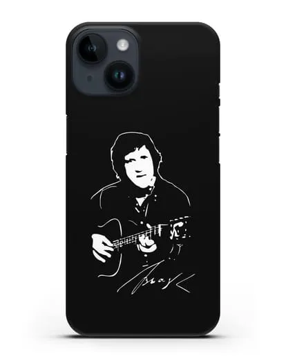 Чехол с иллюстрацией В.Высоцкого силиконовый для iPhone 14