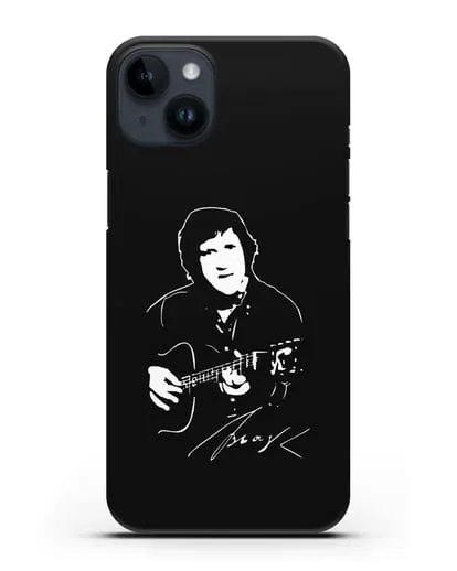 Чехол с иллюстрацией В.Высоцкого силиконовый для iPhone 14 Plus