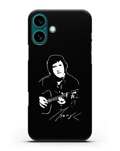 Чехол с иллюстрацией В.Высоцкого силиконовый для iPhone 16 Plus