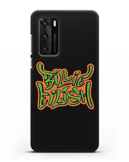 Чехол с логотипом Billie Eilish силиконовый для Huawei P40