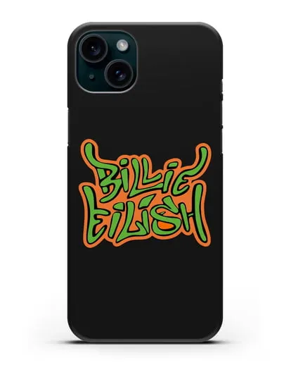 Чехол с логотипом Billie Eilish силиконовый для iPhone 15 Plus