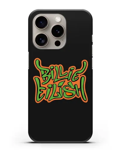 Чехол с логотипом Billie Eilish силиконовый для iPhone 15 Pro