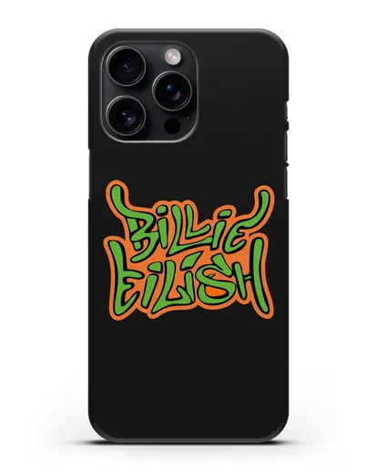 Чехол с логотипом Billie Eilish силиконовый для iPhone 15 Pro Max
