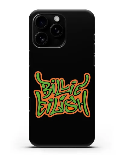 Чехол с логотипом Billie Eilish силиконовый для iPhone 16 Pro Max