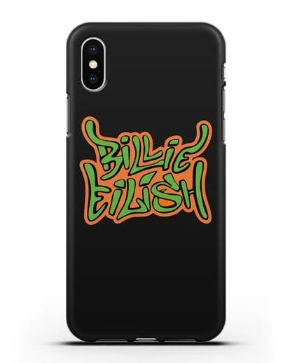 Чехол с логотипом Billie Eilish силиконовый для iPhone XS