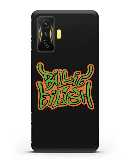 Чехол с логотипом Billie Eilish силиконовый для Xiaomi Poco F4 GT