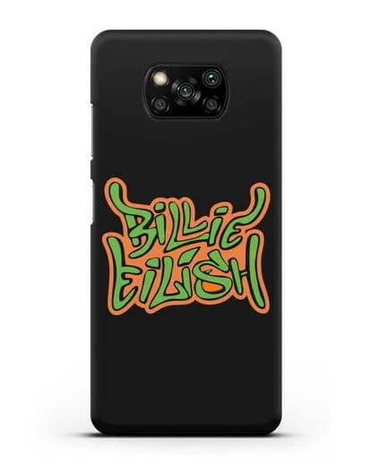 Чехол с логотипом Billie Eilish силиконовый для Xiaomi Poco X3