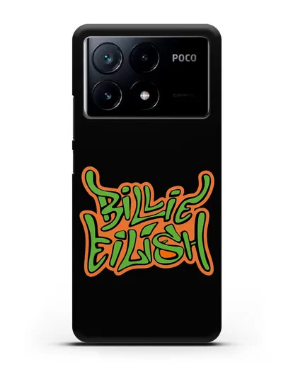 Чехол с логотипом Billie Eilish силиконовый для Xiaomi Poco X6 Pro