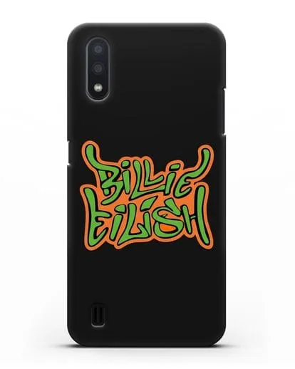 Чехол с логотипом Billie Eilish силиконовый для Samsung Galaxy A01 [SM-A015F]