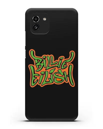 Чехол с логотипом Billie Eilish силиконовый для Samsung Galaxy A03 [SM-A035]