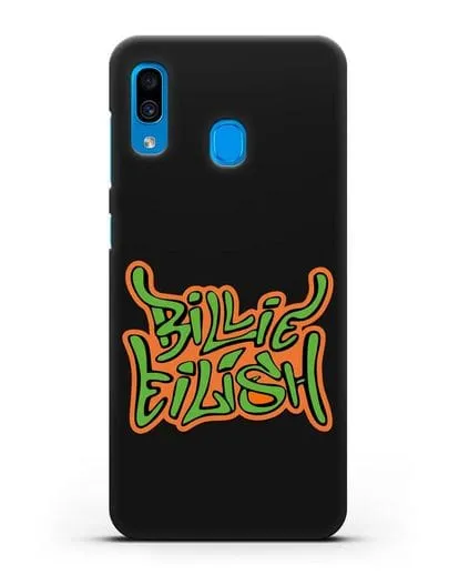 Чехол с логотипом Billie Eilish силиконовый для Samsung Galaxy A30 [SM-A305FN]