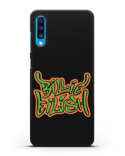 Чехол с логотипом Billie Eilish силиконовый для Samsung Galaxy A70 [SM-A705F]