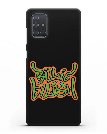 Чехол с логотипом Billie Eilish силиконовый для Samsung Galaxy A71 [SM-A715F]