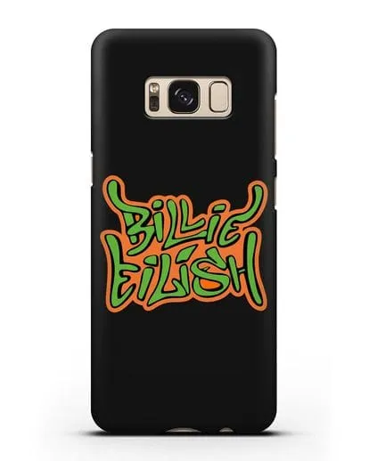 Чехол с логотипом Billie Eilish силиконовый для Samsung Galaxy S8 Plus [SM-G955F]