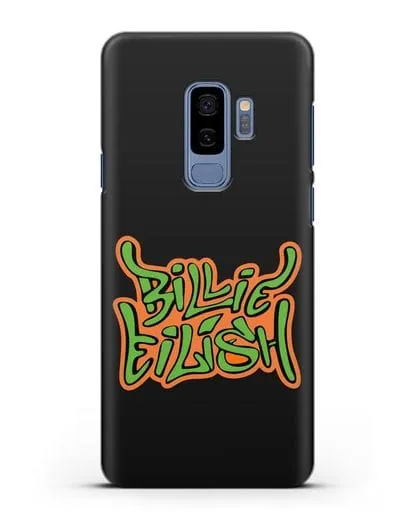 Чехол с логотипом Billie Eilish силиконовый для Samsung Galaxy S9 Plus [SM-G965F]