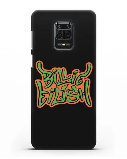 Чехол с логотипом Billie Eilish силиконовый для Xiaomi Redmi Note 9 Pro