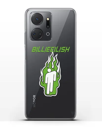 Чехол Billie Eilish силиконовый для Honor X7a