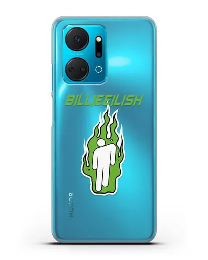 Чехол Billie Eilish силиконовый для Honor X7a Plus