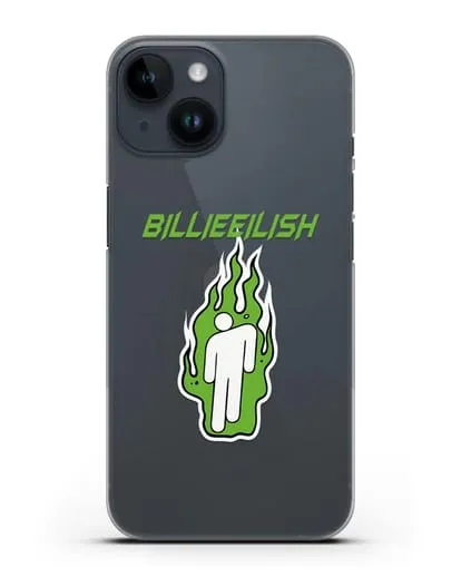 Чехол Billie Eilish силиконовый для iPhone 14