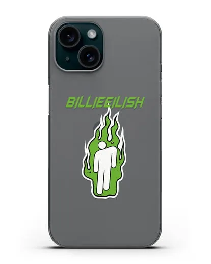 Чехол Billie Eilish силиконовый для iPhone 15