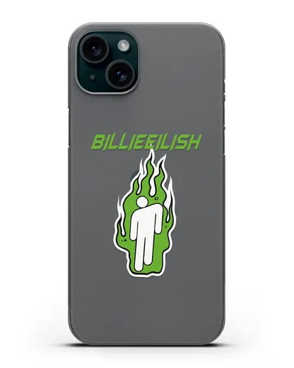 Чехол Billie Eilish силиконовый для iPhone 15 Plus