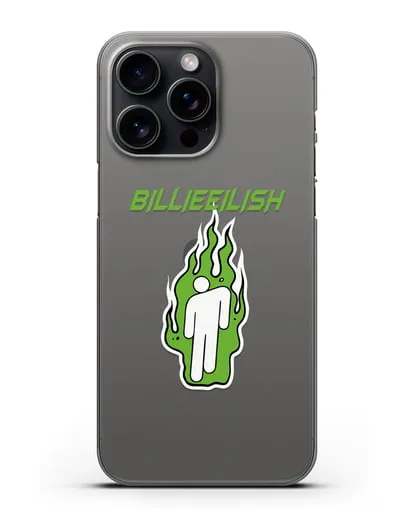 Чехол Billie Eilish силиконовый для iPhone 15 Pro Max