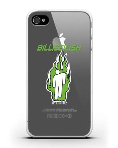 Чехол Billie Eilish силиконовый для iPhone 4/4s
