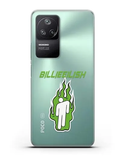 Чехол Billie Eilish силиконовый для Xiaomi Poco F4