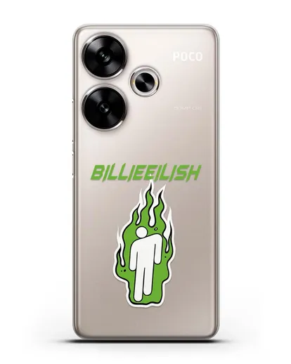 Чехол Billie Eilish силиконовый для Xiaomi Poco F6