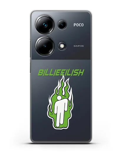 Чехол Billie Eilish силиконовый для Xiaomi Poco M6 Pro