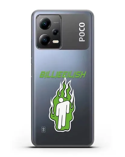 Чехол Billie Eilish силиконовый для Xiaomi Poco X5