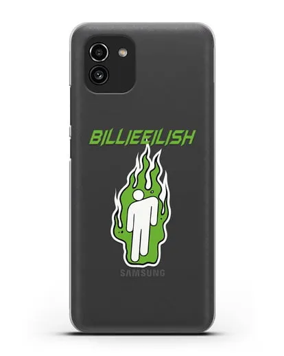 Чехол Billie Eilish силиконовый для Samsung Galaxy A03 [SM-A035]