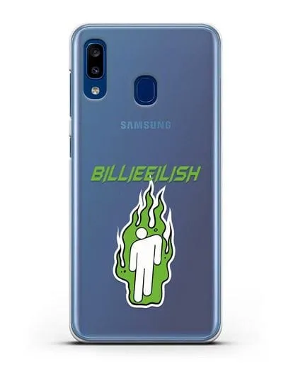 Чехол Billie Eilish силиконовый для Samsung Galaxy A20 [SM-A205FN]