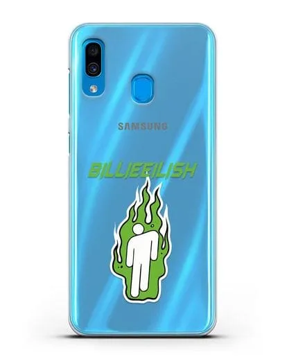 Чехол Billie Eilish силиконовый для Samsung Galaxy A30 [SM-A305FN]