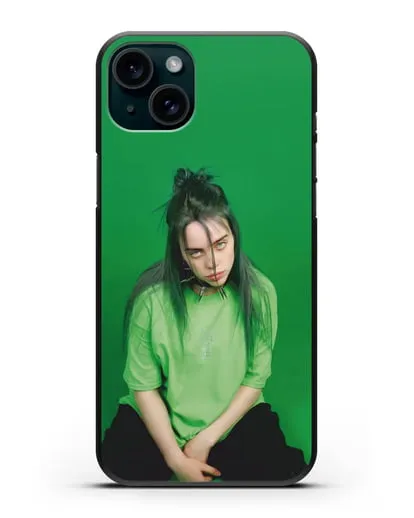 Чехол с фотографией Billie Eilish силиконовый для iPhone 15 Plus