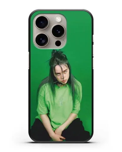 Чехол с фотографией Billie Eilish силиконовый для iPhone 15 Pro