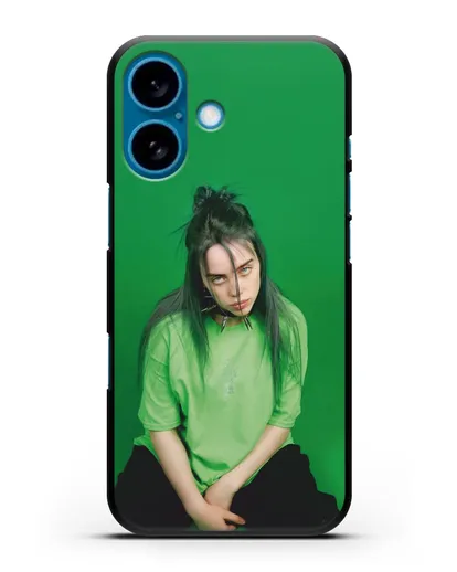 Чехол с фотографией Billie Eilish силиконовый для iPhone 16