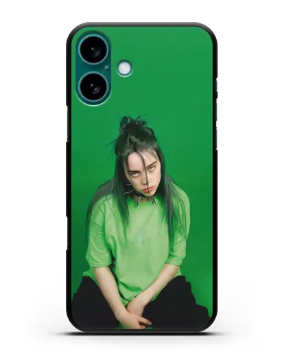 Чехол с фотографией Billie Eilish силиконовый для iPhone 16 Plus